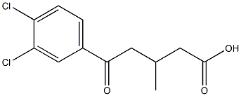 5-(3,4-DICHLOROPHENYL)-3-METHYL-5-OXOVALERIC ACID 95% Struktur