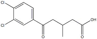 5-(3,4-DICHLOROPHENYL)-3-METHYL-5-OXOVALERIC ACID 95% 结构式