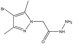 2-(4-BROMO-3,5-DIMETHYL-1H-PYRAZOL-1-YL)ACETOHYDRAZIDE 化学構造式