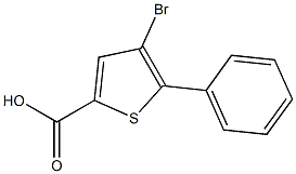 4-BROMO-5-PHENYLTHIOPHENE-2-CARBOXYLIC ACID,,结构式
