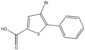 4-BROMO-5-PHENYLTHIOPHENE-2-CARBOXYLIC ACID Struktur