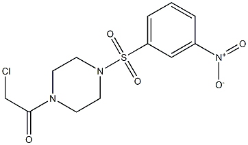 1-(CHLOROACETYL)-4-[(3-NITROPHENYL)SULFONYL]PIPERAZINE
