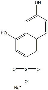 1,7-DIHYDROXYNAPHTHALENE-3-SULFONIC ACID MONOSODIUM SALT 80+% Struktur