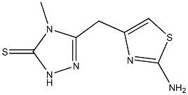 5-[(2-AMINO-1,3-THIAZOL-4-YL)METHYL]-4-METHYL-2,4-DIHYDRO-3H-1,2,4-TRIAZOLE-3-THIONE Structure