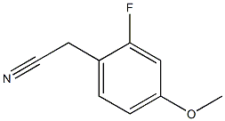 2-FLUORO-4-METHOXYPHENYLACETONITRILE Structure
