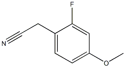 2-FLUORO-4-METHOXYPHENYLACETONITRILE 化学構造式