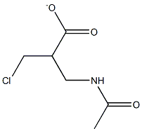 3-ACETYLAMINO-2-CHLORO-METHYL PROPIONATE,,结构式