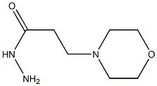 3-(4-MORPHOLINYL)PROPANOHYDRAZIDE 结构式