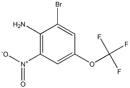 2-BROMO-6-NITRO-4-(TRIFLUOROMETHOXY)ANILINE 98% Struktur