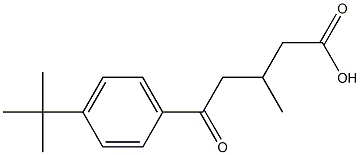 5-(4-TERT-BUTYLPHENYL)-3-METHYL-5-OXOVALERIC ACID 95% Structure