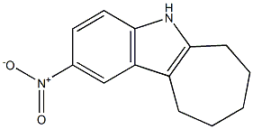 2-NITRO-5,6,7,8,9,10-HEXAHYDROCYCLOHEPTA[B]INDOLE 结构式