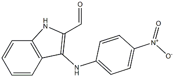 3-(4-NITROPHENYLAMINO)-1H-INDOLE-2-CARBOXALDEHYDE 结构式