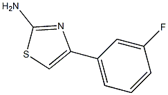 4-(3-FLUORO-PHENYL)-1,3-THIAZOL-2-YLAMINE 化学構造式