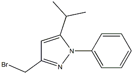 3-BROMOMETHYL-5-ISOPROPYL-N-PHENYL-PYRAZOLE,,结构式
