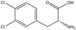 3,4-DICHLORO-D-PHENYLALANINE, >99%,,结构式