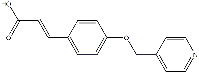 3-[4-(PYRIDIN-4-YLMETHOXY)PHENYL]ACRYLIC ACID 结构式
