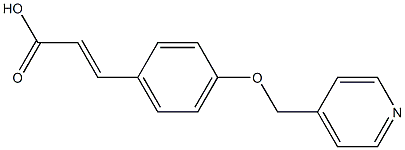 3-[4-(PYRIDIN-4-YLMETHOXY)PHENYL]ACRYLIC ACID,,结构式