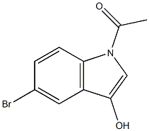 1-ACETYL-5-BROMOINDOLE-3-OL 95% (HPLC),,结构式