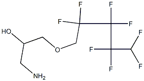 1-Amino-3-(2,2,3,3,4,4,5,5-octafluoro-pentyloxy)-propan-2-ol,,结构式