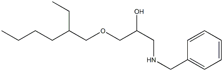 1-Benzylamino-3-(2-ethyl-hexyloxy)-propan-2-ol Structure