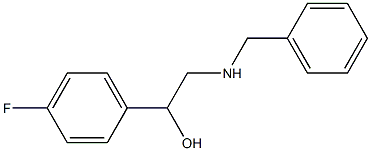 2-Benzylamino-1-(4-fluoro-phenyl)-ethanol 化学構造式