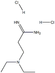 3-Diethylamino-propionamidine 2HCl,,结构式