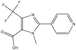3-METHYL-2-PYRIDIN-4-YL-5-TRIFLUOROMETHYL-3H-IMIDAZOLE-4-CARBOXYLIC ACID Structure