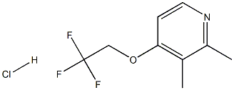 2-HYDROMETHYL-3-METHYL-4-(2,2,2-THIFLUOROETHOXY) PYRIDINE HYDROCHLORIDE Struktur