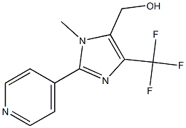 (3-METHYL-2-PYRIDIN-4-YL-5-TRIFLUOROMETHYL-3H-IMIDAZOLE-4-YL)-METHANOL 化学構造式