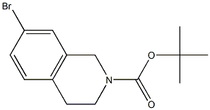 2(1H)-ISOQUINOLINECARBOXYLIC ACID, 7-BROMO-3,4-DIHYDRO-, 1,1-DIMETHYLETHYL ESTER Struktur