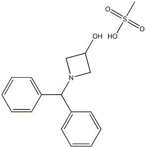 1-BENZHYDRYL-3-AZETIDINOL MESYLATE,,结构式
