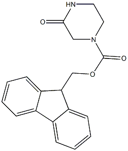 1-FMOC-3-OXOPIPERAZINE Structure