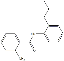 2-AMINO, N-(2-N-PROPYL PHENYL )BENZAMIDE,,结构式