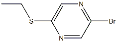 2-BROMO-5-(ETHYLTHIO)PYRAZINE 化学構造式