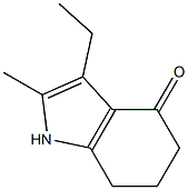 3-ETHYL-2-METHYL-4-OXO-4,5,6,7-TETRAHYDROINDOLE 结构式