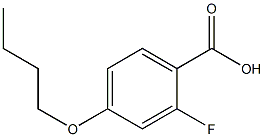 4-BUTYLOXY-2-FLUOROBENZOIC ACID,,结构式