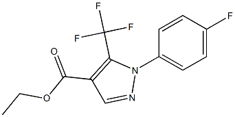 ETHYL 1-(4-FLUOROPHENYL)-5-(TRIFLUOROMETHYL)PYRAZOLE-4-CARBOXYLATE Structure