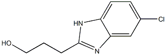 5-CHLORO-2-(3-HYDROXYPROPYL)BENZIMIDAZOLE Structure
