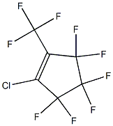 1-CHLOROPERFLUORO(2-METHYLCYCLOPENTENE) Structure