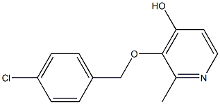 3-(4-CHLOROBENZYLOXY)-4-HYDROXY-2-METHYLPYRIDINE,,结构式