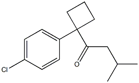 1-(4-CHLOROPHENYL)CYCLOBUTYL-2-METHYLPROPYLKETONE Structure