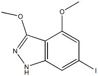 6-IODO-3,4-DIMETHOXYINDAZOLE,,结构式