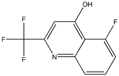 5-FLUORO-4-HYDROXY-2-TRIFLUOROMETHYLQUINOLINE Struktur