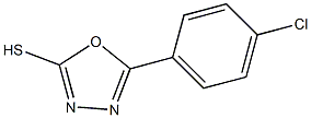 2-(4-CHLOROPHENYL)-1,3,4-OXADIAZOLE-5-THIOL,,结构式