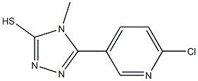 5-(6-CHLOROPYRIDIN-3-YL)-4-METHYL-1,2,4-TRIAZOLE-3-THIOL Structure