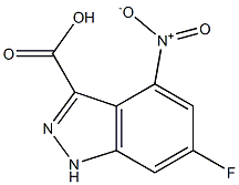 6-FLUORO-4-NITROINDAZOLE-3-CARBOXYLIC ACID Structure