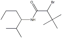 2-BROMO-3,3-DIMETHYL-N-(2,5-DIMETHYLPENT-3-YL)-N-BUTYRAMIDE 化学構造式