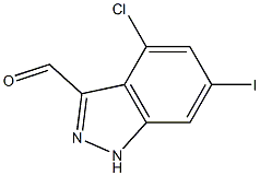 4-CHLORO-6-IODOINDAZOLE-3-CARBOXYALDEHYDE