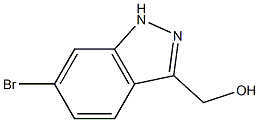 6-BROMO-3-HYDROXYMETHYLINDAZOLE,,结构式