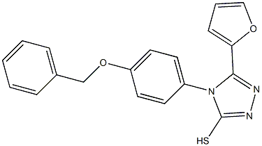 4-(4-(BENZYLOXY)PHENYL)-5-(FUR-2-YL)-1,2,4-TRIAZOLE-3-THIOL